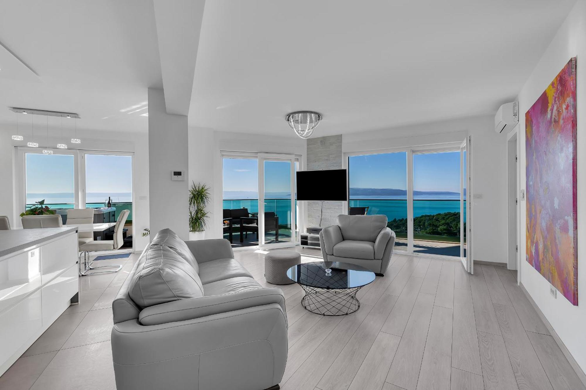 Exclusive Penthouse Big Blue With Private Jacuzzi Apartment Makarska Exterior foto