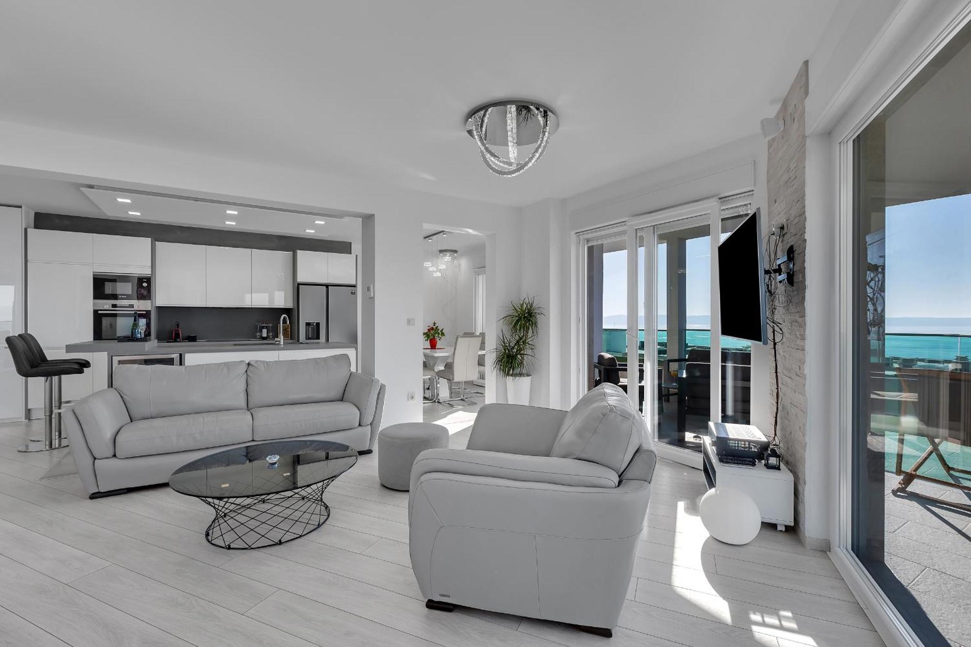 Exclusive Penthouse Big Blue With Private Jacuzzi Apartment Makarska Exterior foto